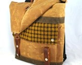 Honeycomb Waxed Canvas Backpack