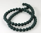 ON SALE Matte Black Onyx  6mm Round beads - full strand