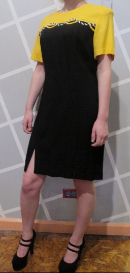 80s Taxi Cab Fancy Lady Dress