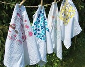 Pick Any Four, Flour Sack Tea Towel Set, Screenprinted
