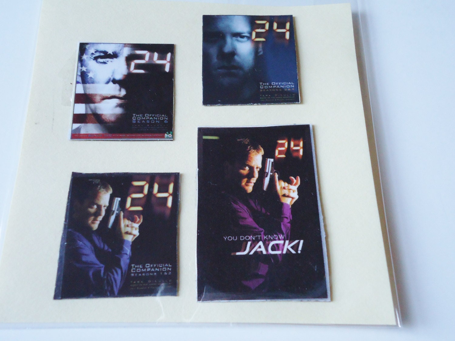 Jack Baur 24 TV Show Pics Handmade Upcycled Art Magnet Set for gifts Home Kitchen Office Locker & More