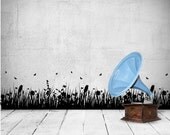 Flower Grass (set of 4) Customizable Wall Decal