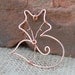 Fox. Fox Pendant. Wire Fox. Sleeping Fox. Copper. Wire Jewelry