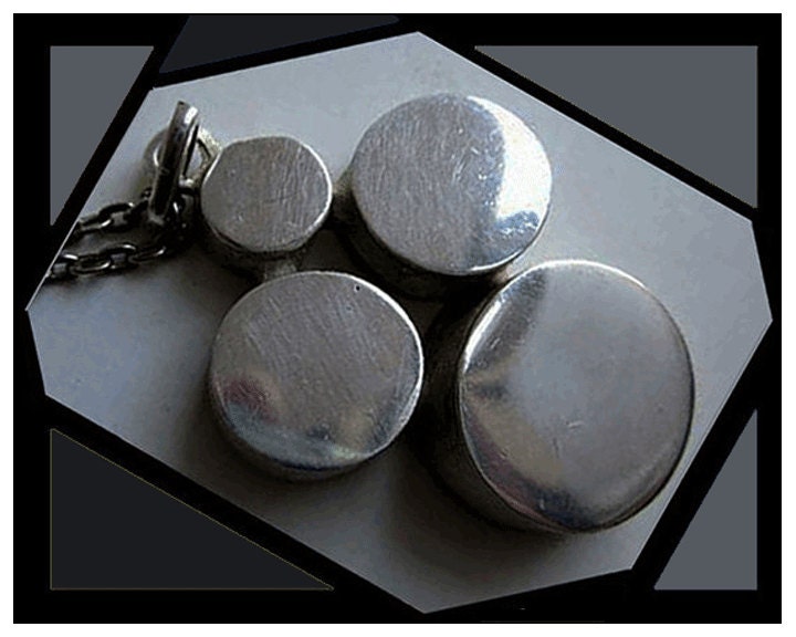 MOD Cross--Modernist Sterling Silver Abstract Cross Pendant,Vintage Jewelry,Unisex