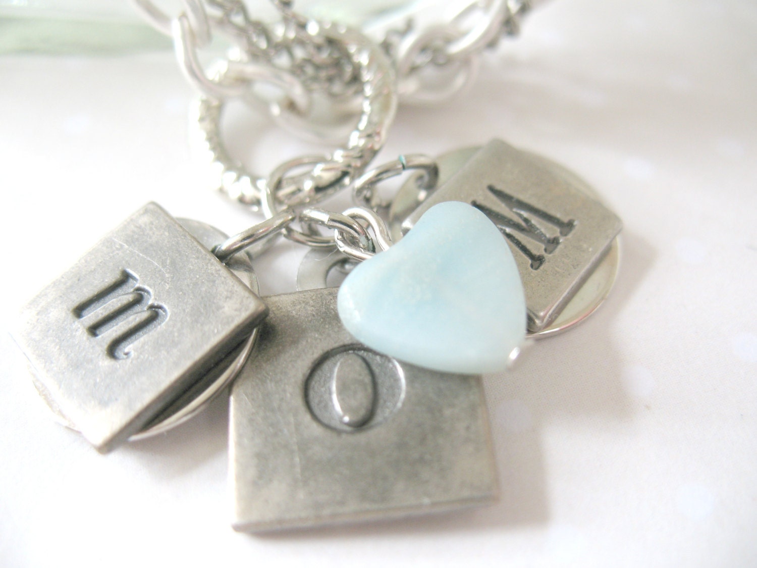 MOM Sliding Charm Bracelet