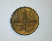 Mexico /  1 Centavo / Wheat Ears   / Unc. 1963