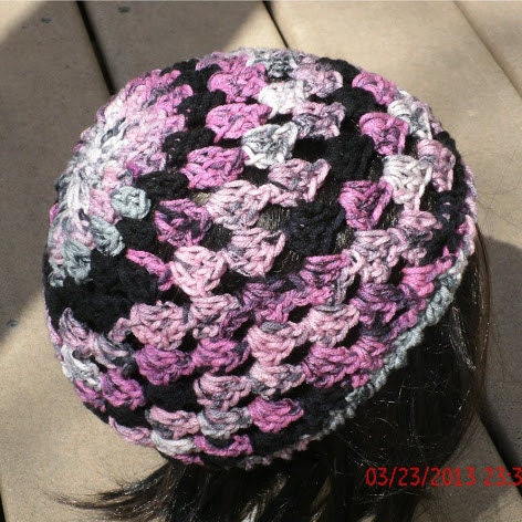 Hand Crochet Hat - Juliet Cap in Surprise - Fashion - Womens Hat - Womens Accessories - READY TO SHIP