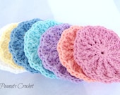 Face Scrubbies THICK Textured Crochet Washcloths Set of 7