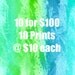 Watercolor Prints Bundle and Save