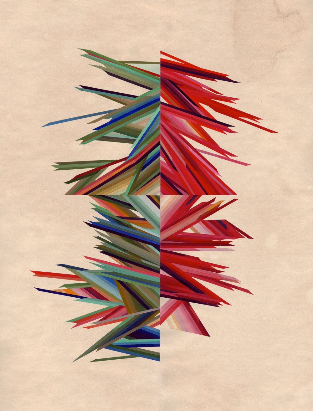 Archival art print of original painting, State of constant change, 13 x 19