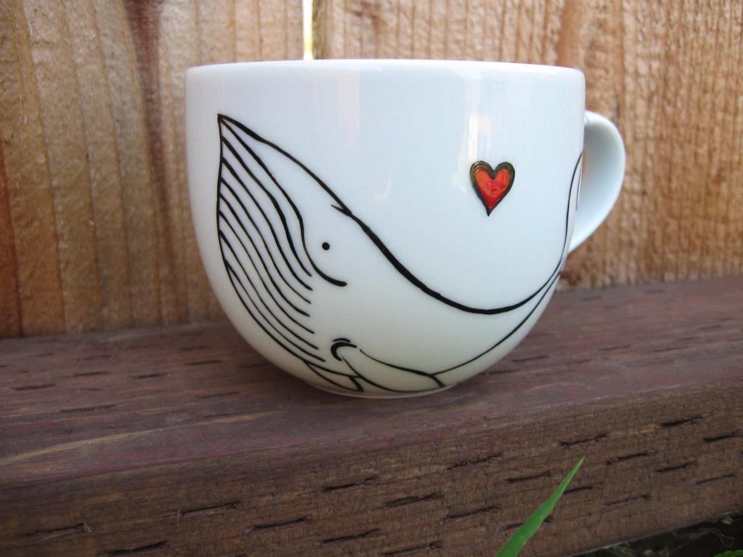 A Whale in Love teacup