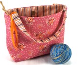 Knitting Project Bag Crochet Tote - Wallflower