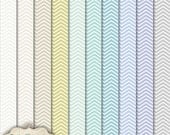 New - CHEVRON PAPER PACK  - Vol A - Cu - Commercial Use Papers  - Available in 12 x 12 inch or 8.5 x 11 inch