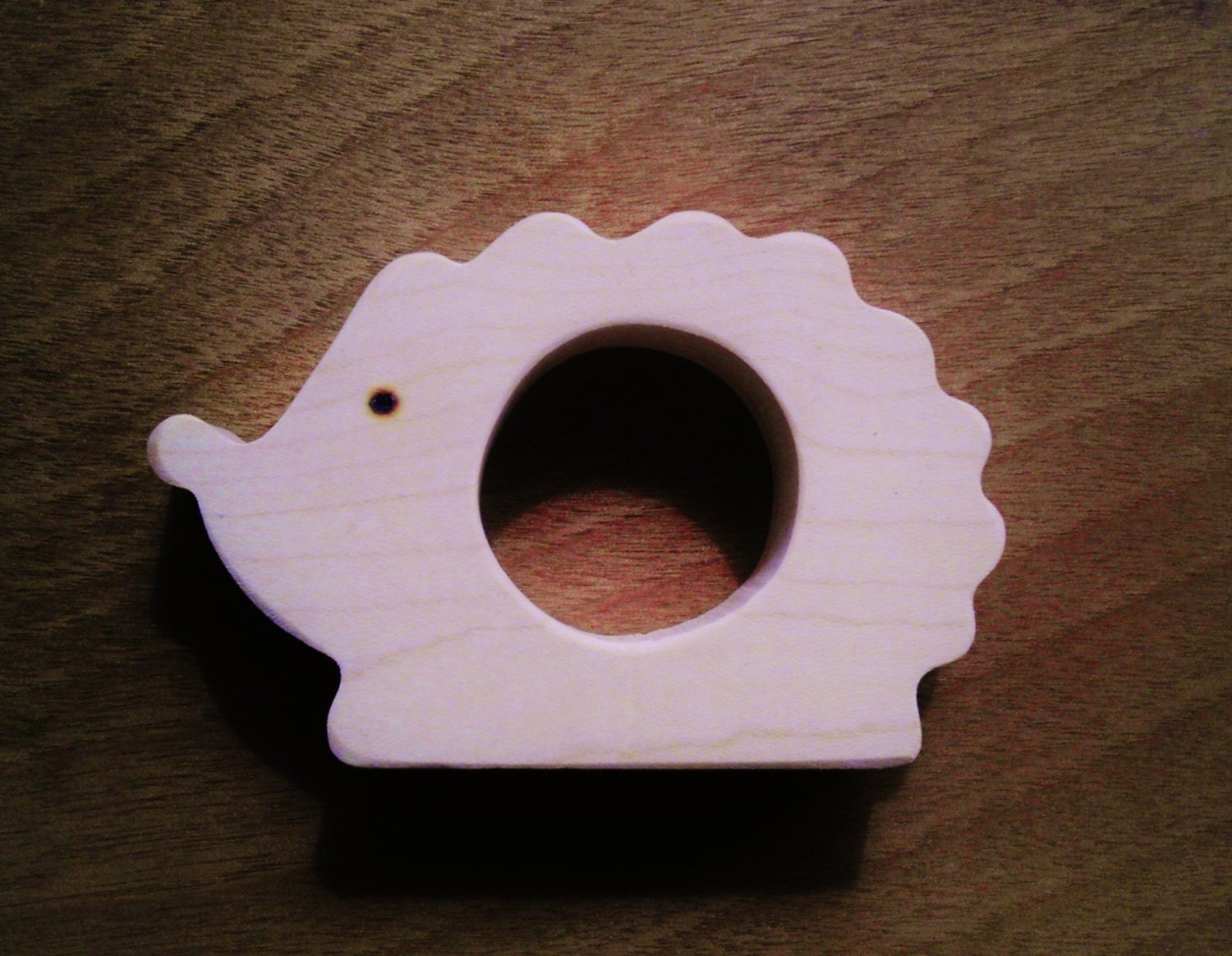 Wooden Hedgehog Teether- Natural Waldorf Teething Toy
