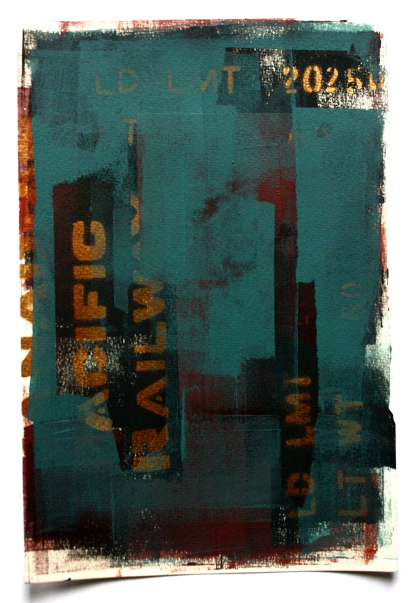 painting "Unconscious No. 2" on water color paper