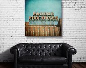 Large canvas, Montreal Landmark, IN STOCK, Farine Five Roses, 36"x36" gallery wrap, fine art photograph