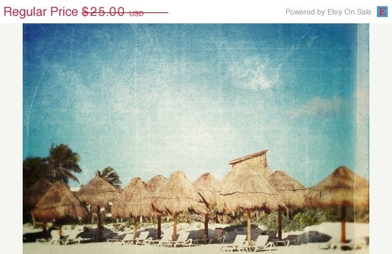 40% OFF SUMMER SALE Mexico Photography, Beach , Cloud and Sky, Home Decor - Playa - 8x12 Signed Print by Tina Crespo Philadelphia Photograp