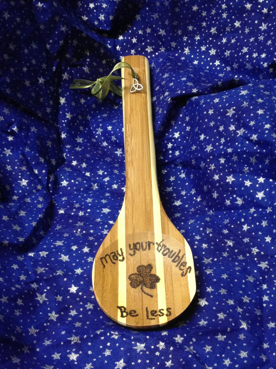 Irish Blessings Bamboo Spoon
