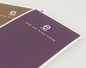 personalized note cards stationery set - JUST MY TYPE - set of 8 - personalized stationary folded - choose color