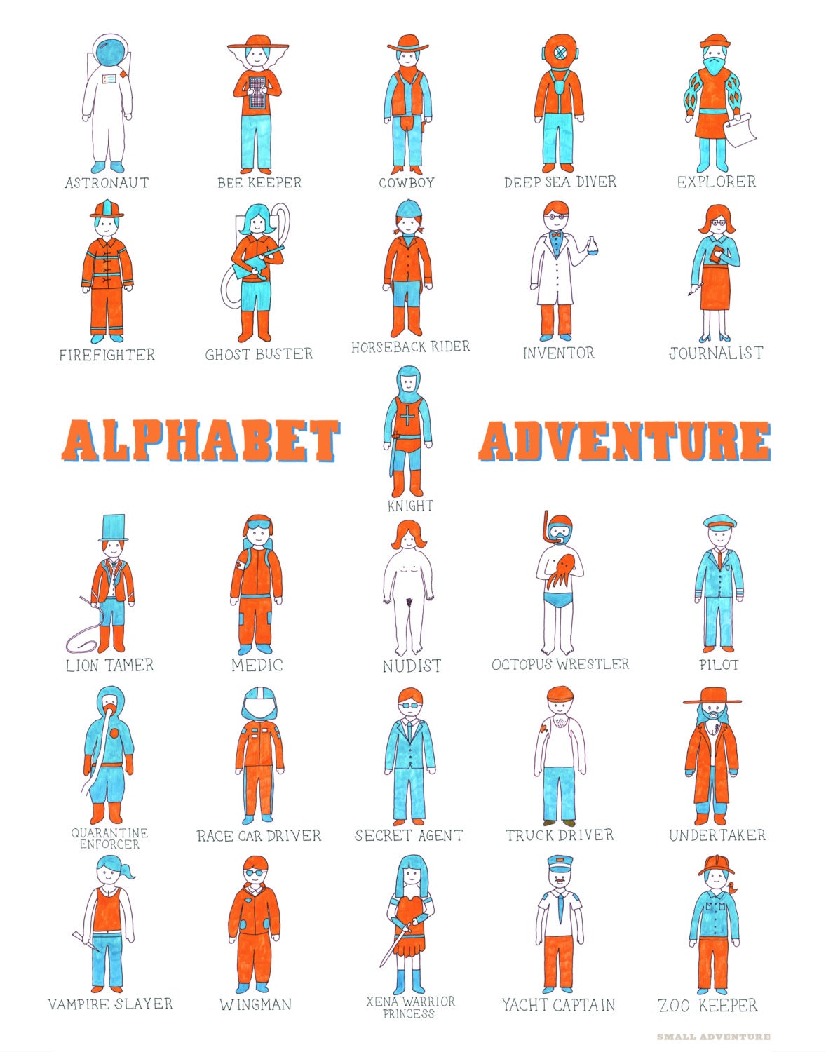 Alphabet Adventure Print