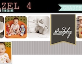 INSTANT DOWNLOAD - Hazel 4 Facebook Timeline Cover - Facebook Timeline Templates - Photoshop Templates