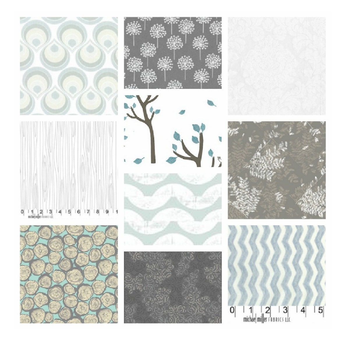 RESERVED for Melinda, Crib Bedding, 4-piece, Minky Dot quilt, skirt, and 2 fitted sheets, Oh Drear, fresh modern handmade, PLUSH for baby