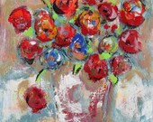 Still Life Acrylic Painting Original Bold Modern Expressionist Art on Canvas