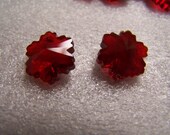 Destash - Celestial Crystal  Red Flower Beads