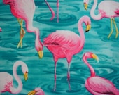 RESERVED for REBECCA Fit To Print Flamingo Fabric Reef KR-28 - KOALACaddie
