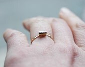14k gold filled Chevron Bar Ring