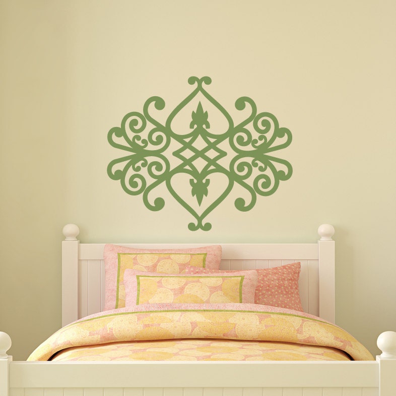 Vinyl Wall Decal, Large Antique Iron Graphic, Sticker, Vinyl Wall Graphic, item 30003