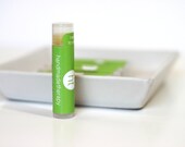 Lime All Natural Lip Balm. Organic Lip Chap. One Tube. Local Beeswax.