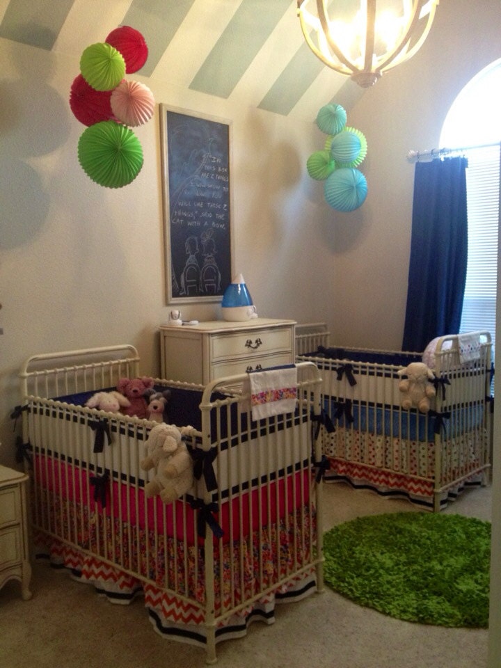 Crib Set Bedding for Twins Bold Whimsy