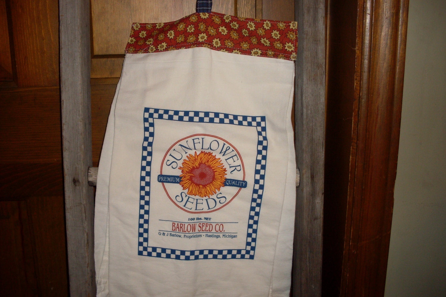 Barlow Sunlower Seed Feed Sack Towel, flour sack towel kitchen towel