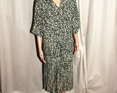 Vintage Nicole Miller Gatsby 20's inspired drop waist sailor dress