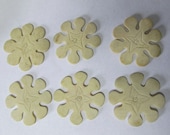 6 Antique Hand Carved Ox Bone Chinese Sewing Thread Winders