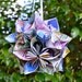 Small Disney Magic Kingdom Park Map Paper Flower Ball Ornament
