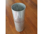 Seamless aluminum candle mold 3" x 9.5" with wick pin