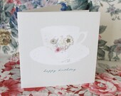 As Pretty as a Tea Cup - Happy Birthday