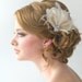 Wedding Fascinator, Bridal Head Piece, Feather Fascinator, Wedding Hair Accessory
