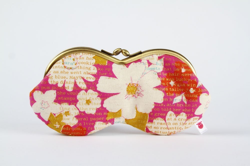 Peanut - Ruby stories in pink and yellow - eyeglasses metal frame purse