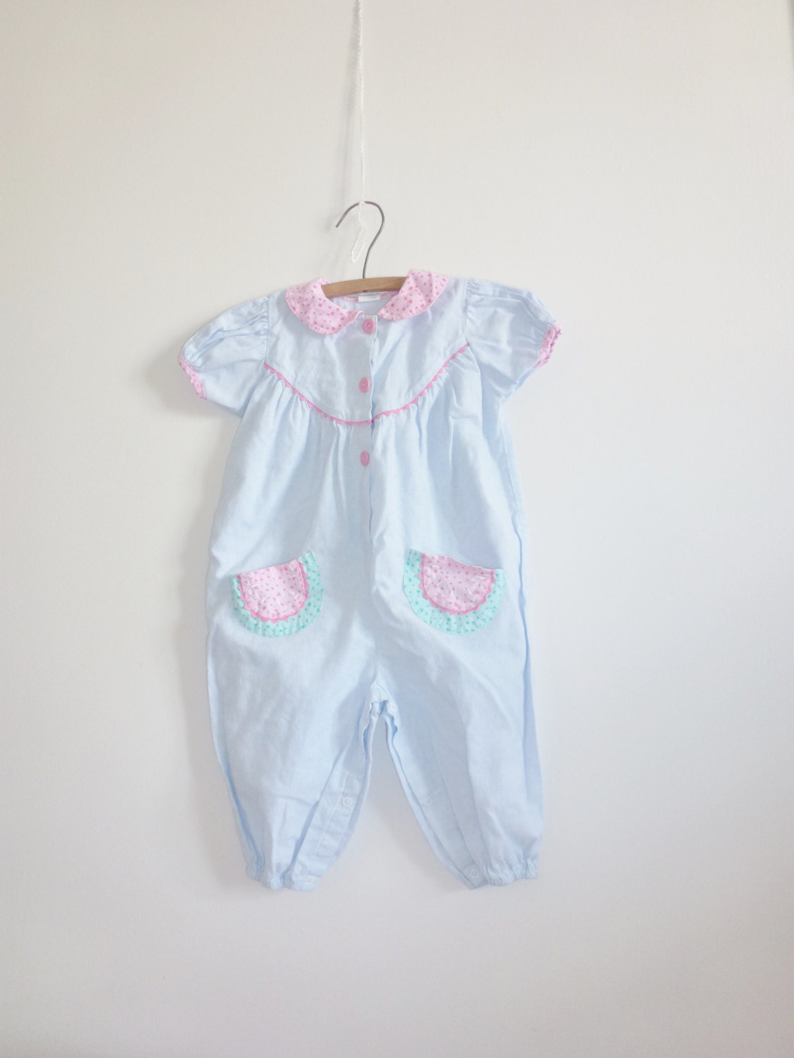 Vintage Lightweight Denim Romper