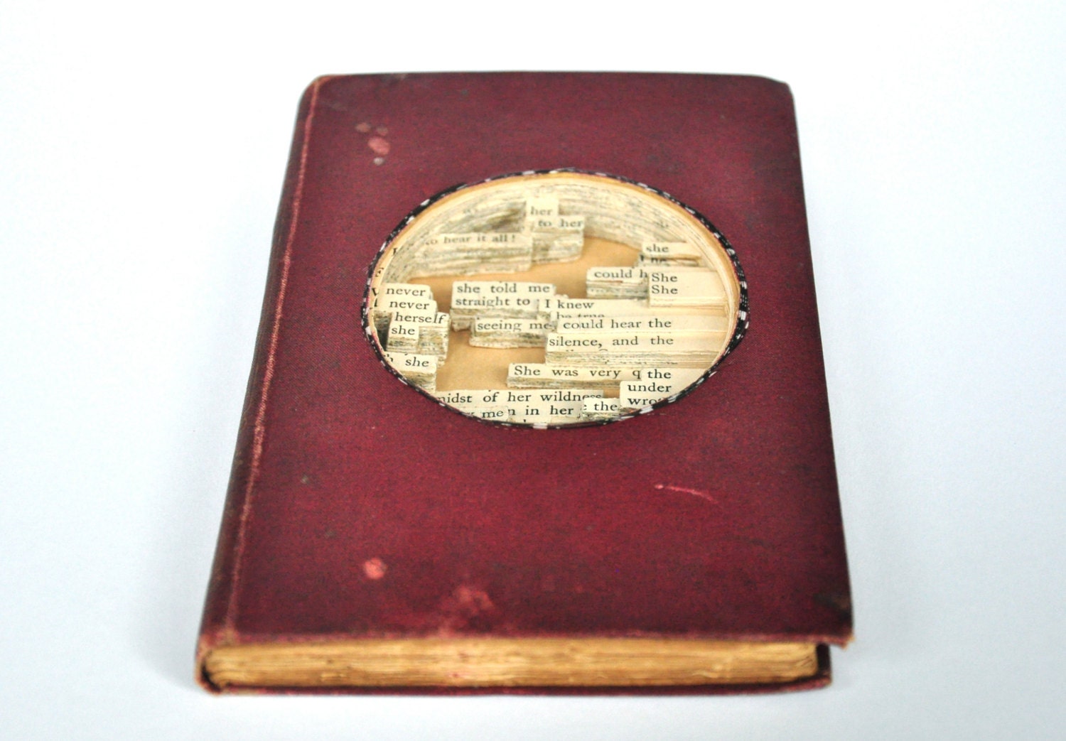 The seven poor travelers - book sculpture