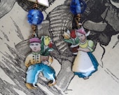 Going Dutch - Vintage Assemblage Earrings