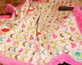 Deluxe Stroller Blanket Changing Pad -- Rooster Love