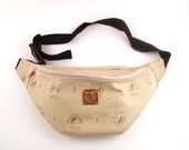 Fanny Pack Gitano Vintage 1980s Vinyl Vegan Logo Monogram Hip