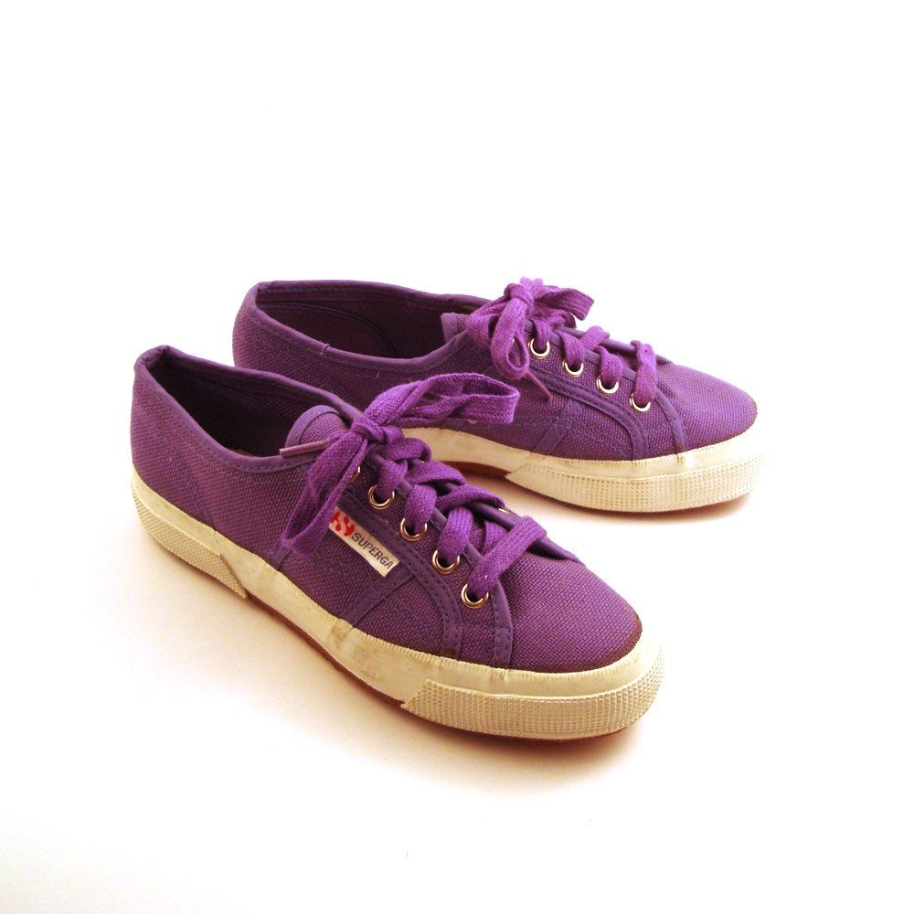 Superga Canvas Sneakers Vintage 1980s Purple  Women's size 36