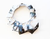 Ruff Dye Disc Collar in Smoke & Ecru