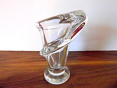 Vintage Art Vannes France "Calla Lily" Vase, French Art Glass