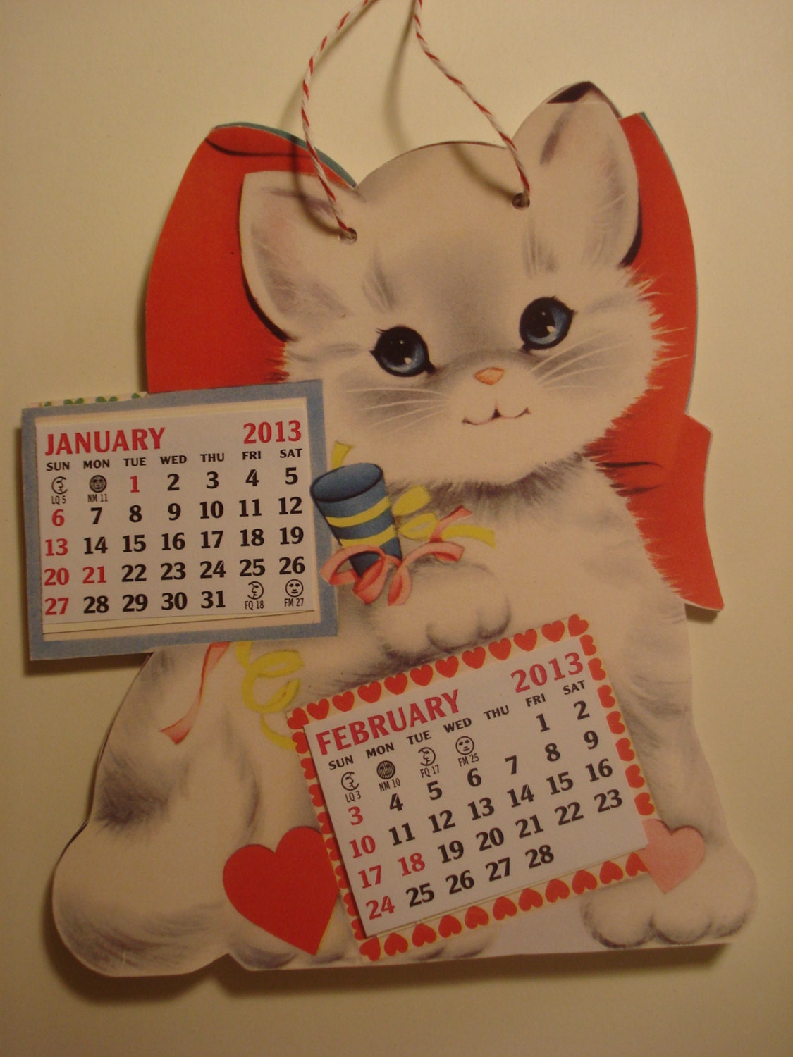 Vintage Cat Desk Calendar